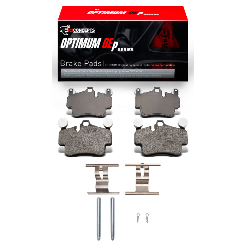 Porsche 718 Cayman Brake Pads - Front/Rear - R1 Concepts - Optimum OE Pads - `05-`23 Porsche 718 Cayman Brake Pads - Front/Rear - R1 Concepts - Optimum OE Pads - `05-`23